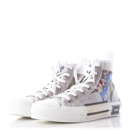 Christian Dior X SORAYAMA Technical Canvas Oblique Mens B23 High Top Sneakers 39 White 3 of 10
