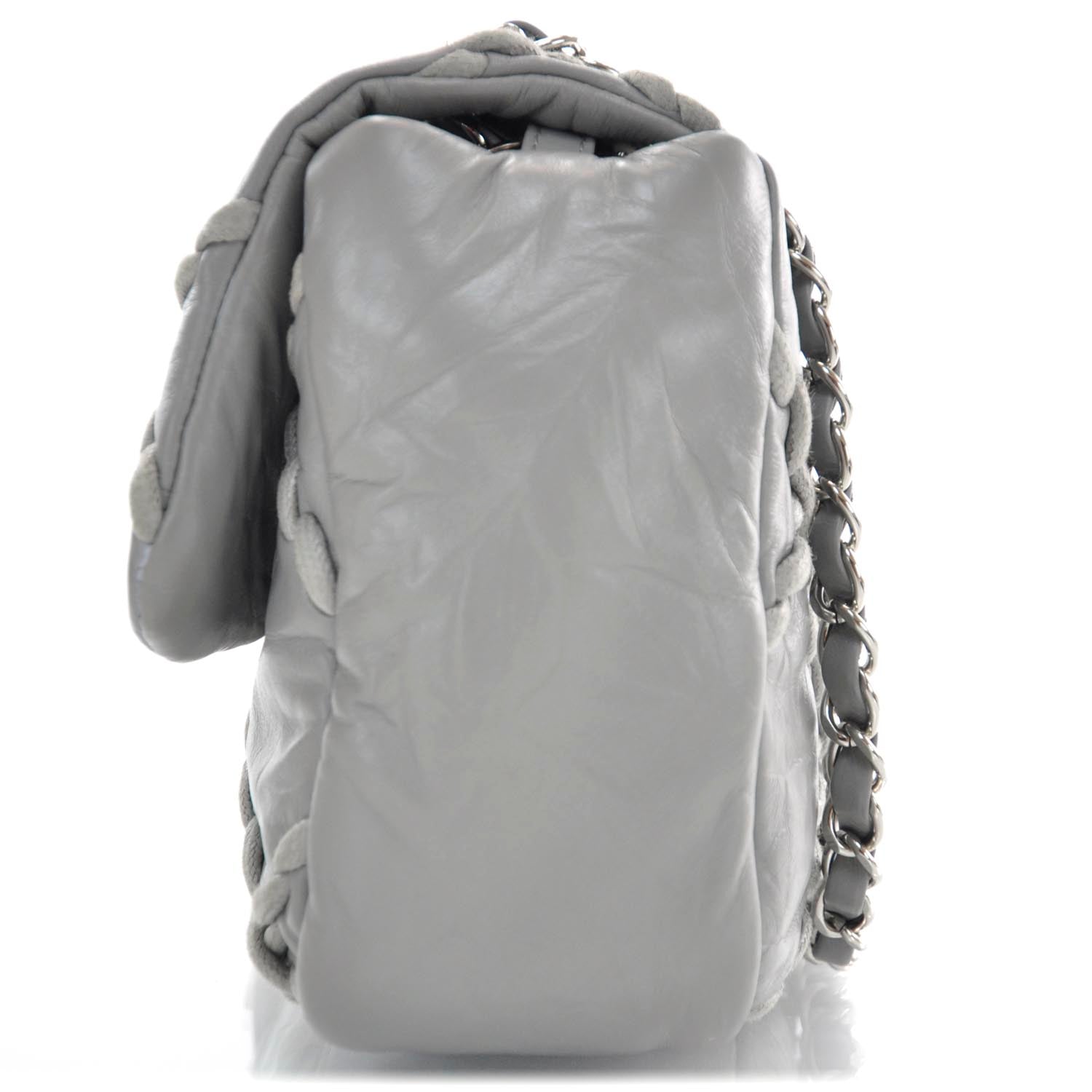 Chanel Leather Ultra Stitch Flap Grey 4 of 11