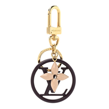 Louis Vuitton LV Circle Bag Charm Key Holder Purple Gold 1 of 4