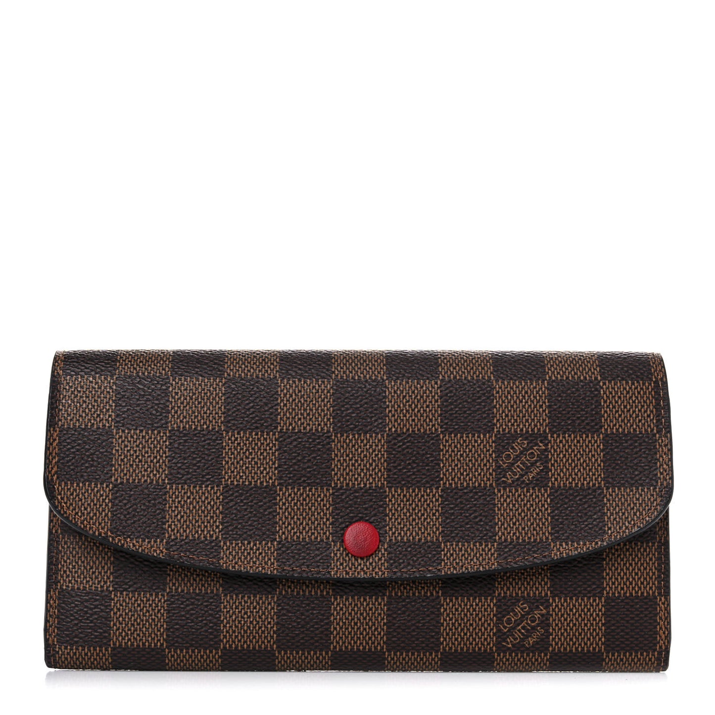 Damier Ebene Emilie Wallet Red