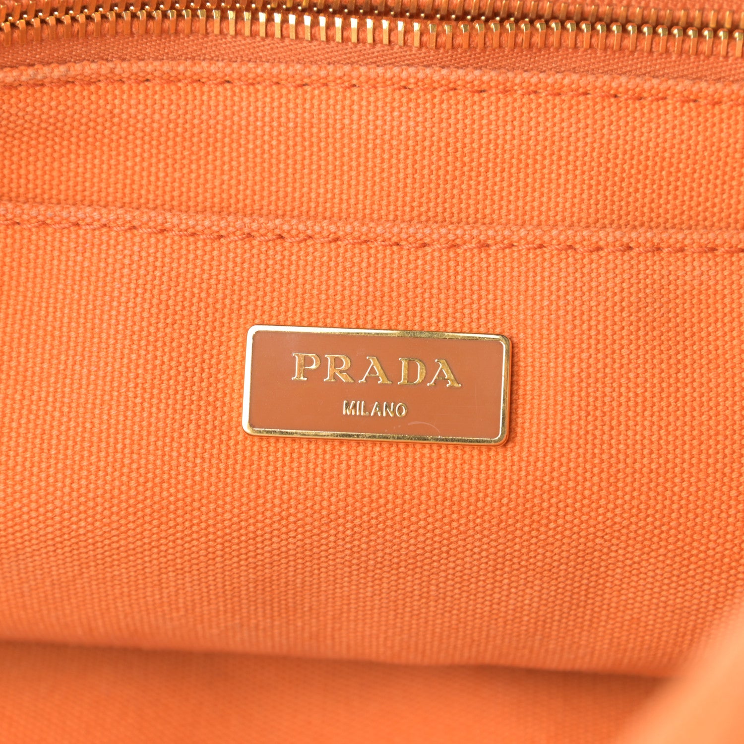 Prada Canapa Crystal Studded Tote Papaya 6 of 9