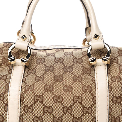 Gucci Monogram Equestrian Horseshoe Bowler White 10 of 10