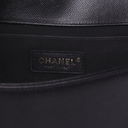 Chanel Caviar Quilted Medium Boy Flap Black 8 of 19