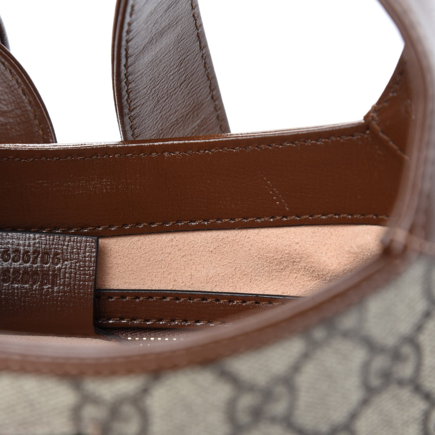 GG Supreme Monogram Azalea Calfskin Web Small Jackie 1961 Hobo Beige Ebony Brown Sugar