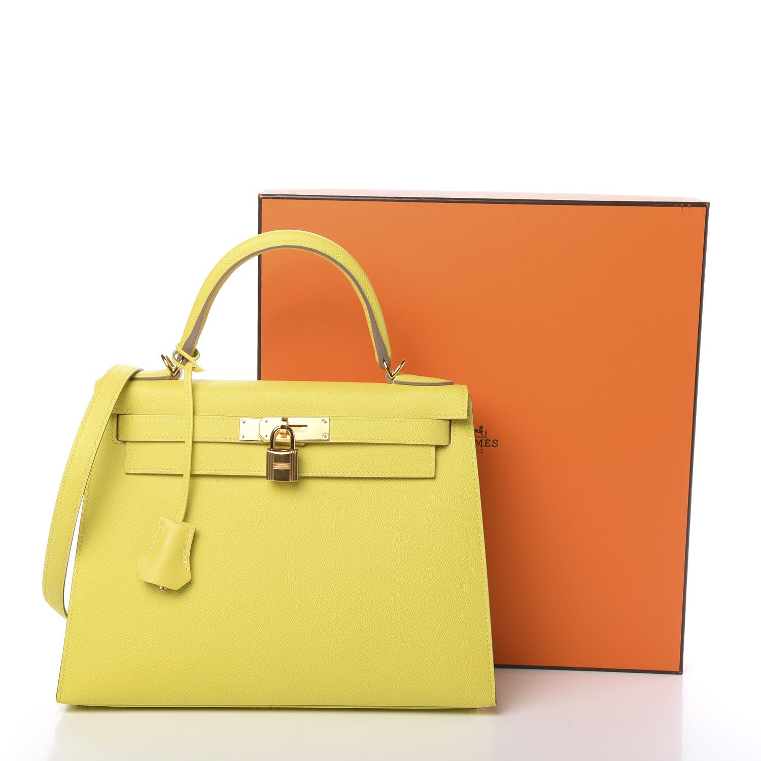 Hermes Epsom Kelly Sellier 28 Lime 12 of 12