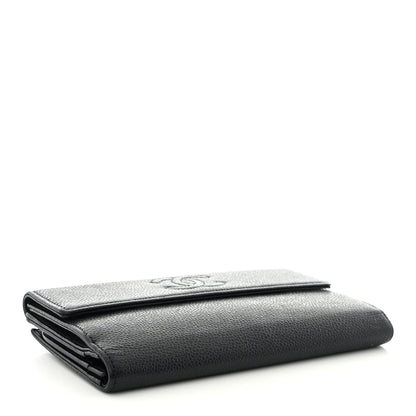 Chanel Caviar Timeless CC French Long Wallet Black 4 of 19