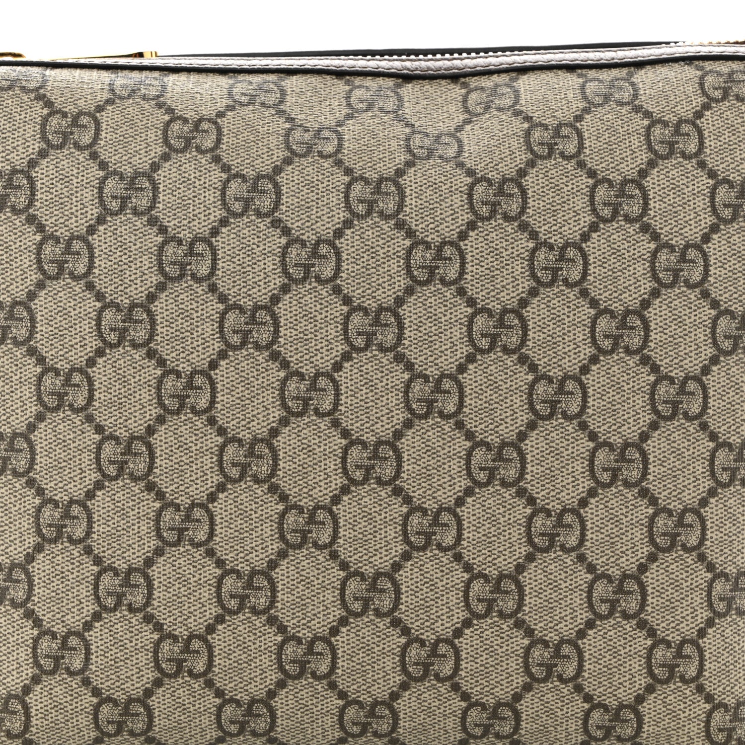 Gucci GG Supreme Monogram Textured Calfskin Web Super Mini Ophidia Shoulder Bag Beige Ebony New Acero 8 of 10