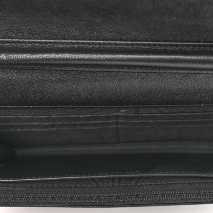 Chanel Sheepskin Chevron Quilted Studded Reissue Wallet On Chain WOC Black 5 of 12