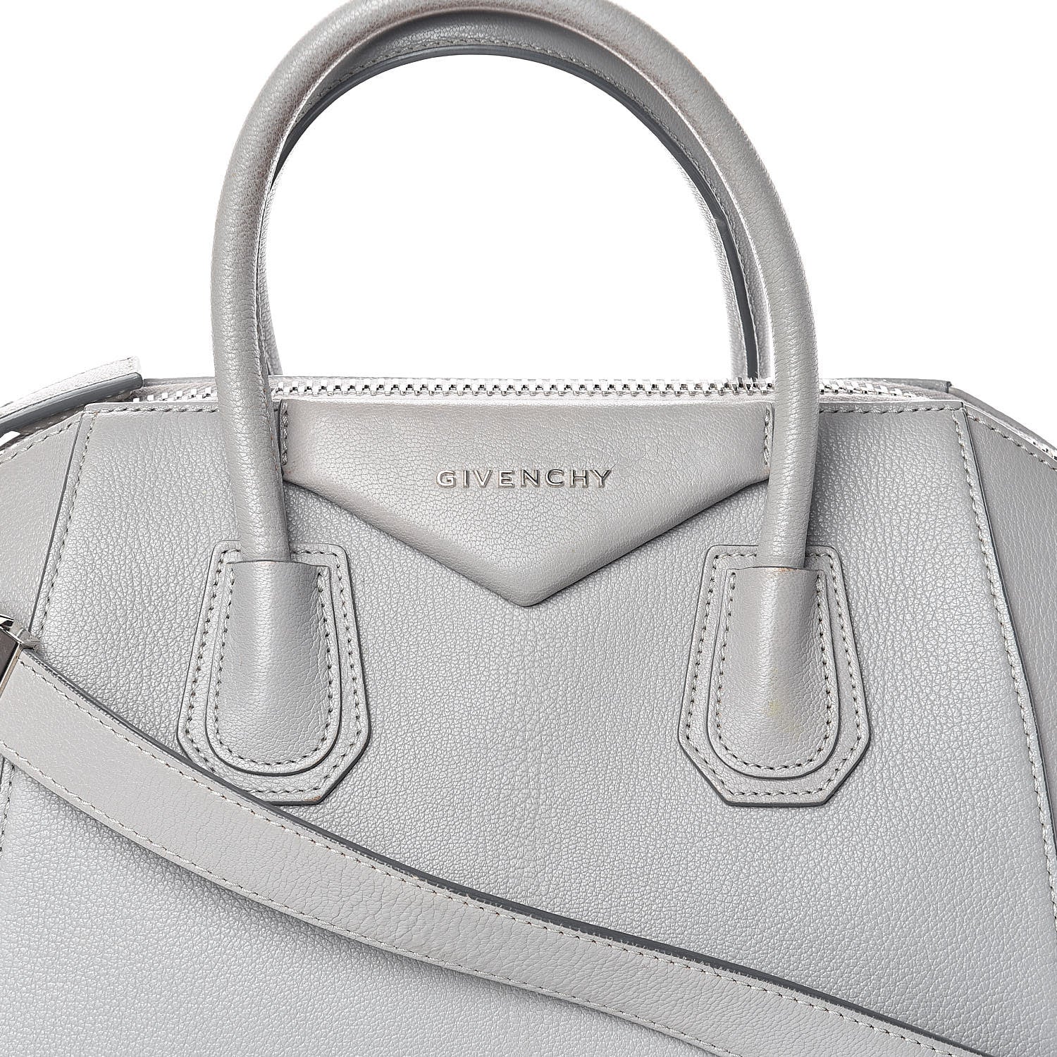 Givenchy Sugar Goatskin Small Antigona Pearl Grey 8 of 18