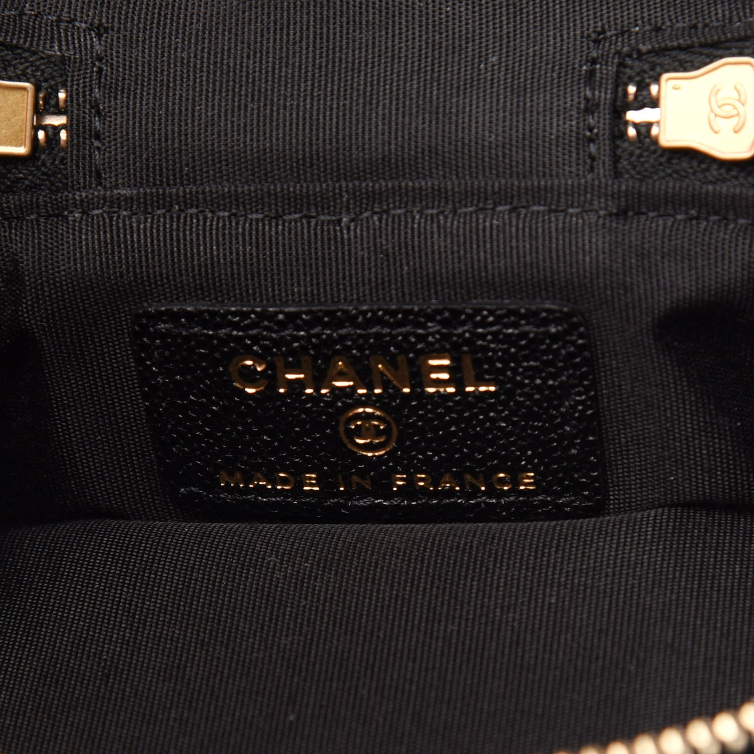 Chanel Caviar Quilted Mini Top Handle Vanity With Chain Black 8 of 11