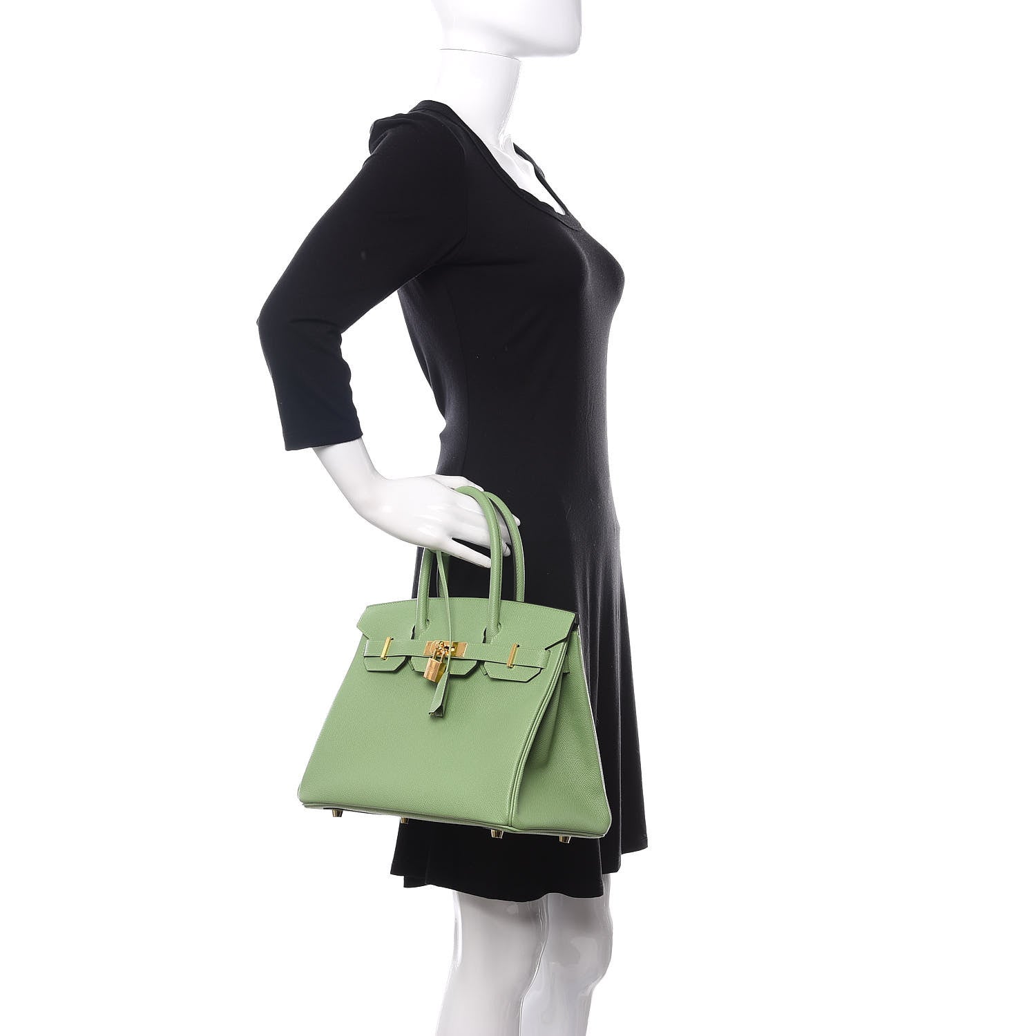 Hermes Epsom Birkin 30 Vert Criquet 2 of 11