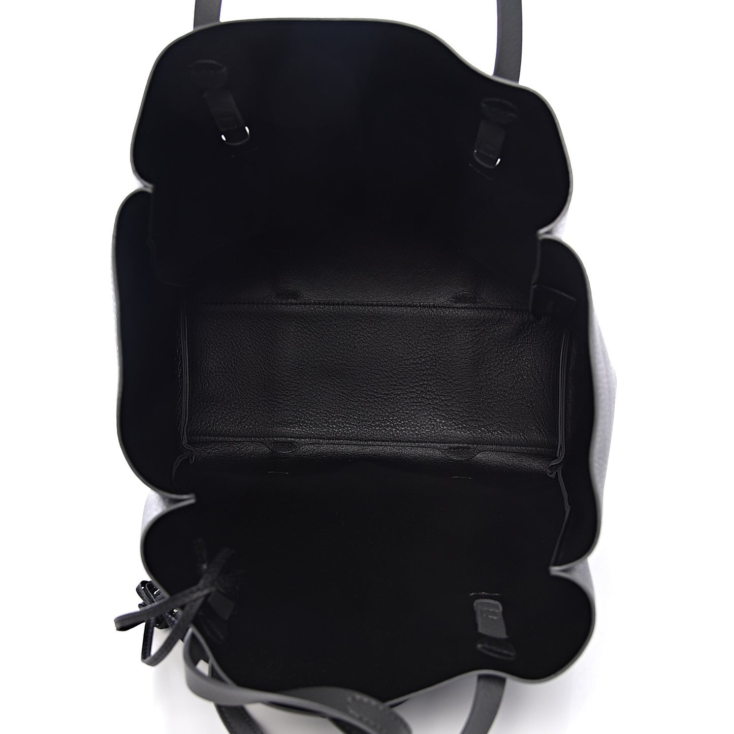Veau Baltimore Double Sided Small Everyday Tote Gris Fossile Black