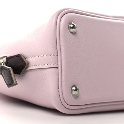 Hermes Chevre Mysore Tri-Color Mini 1923 Bolide Mauve Pale Rouge Sellier Craie 9 of 10