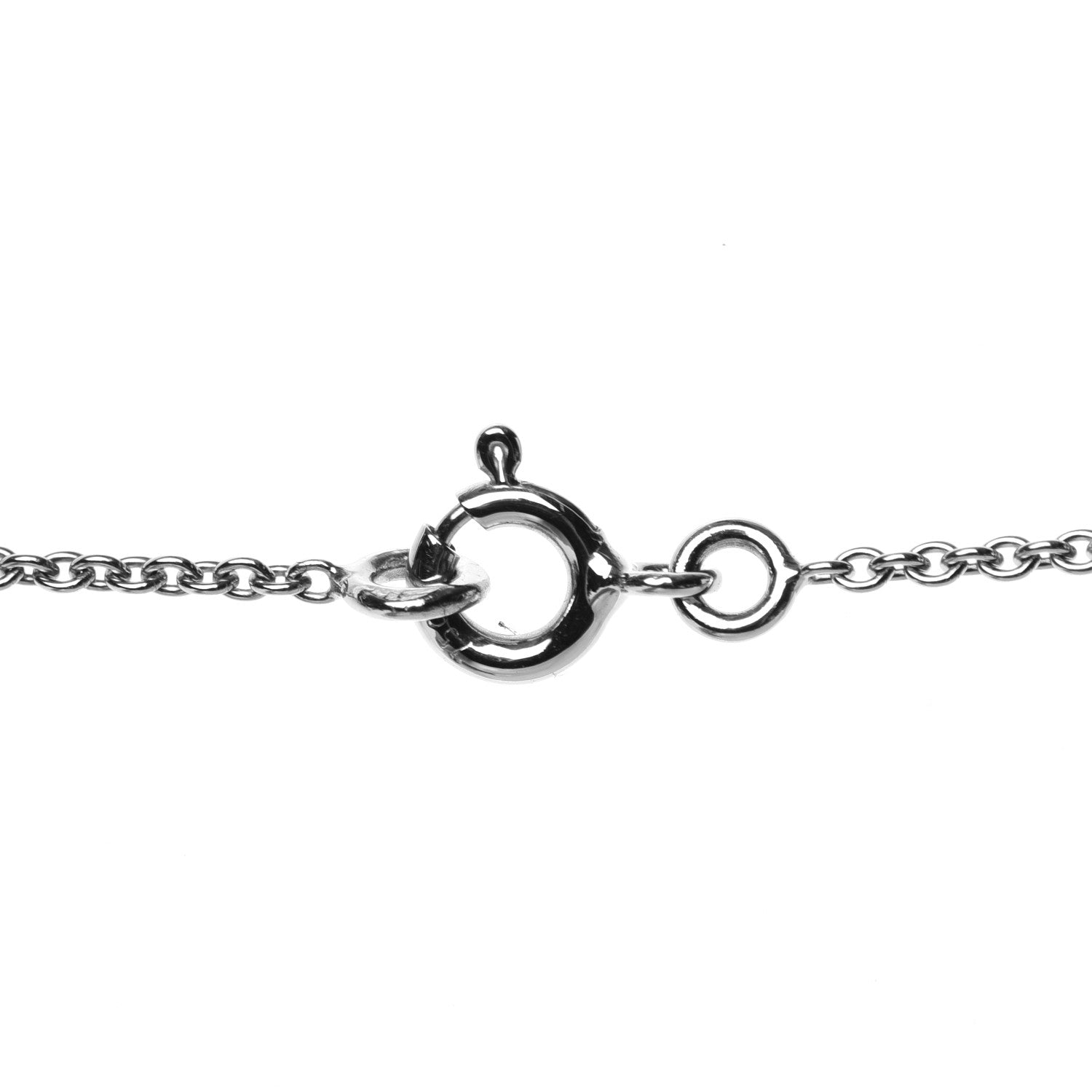Hermes 18K White Gold Diamond PM Chaine d'Ancre Enchainee Necklace 5 of 7