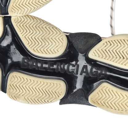Balenciaga Fabric Mesh Womens Triple S Sneakers 38 Beige Black 10 of 15