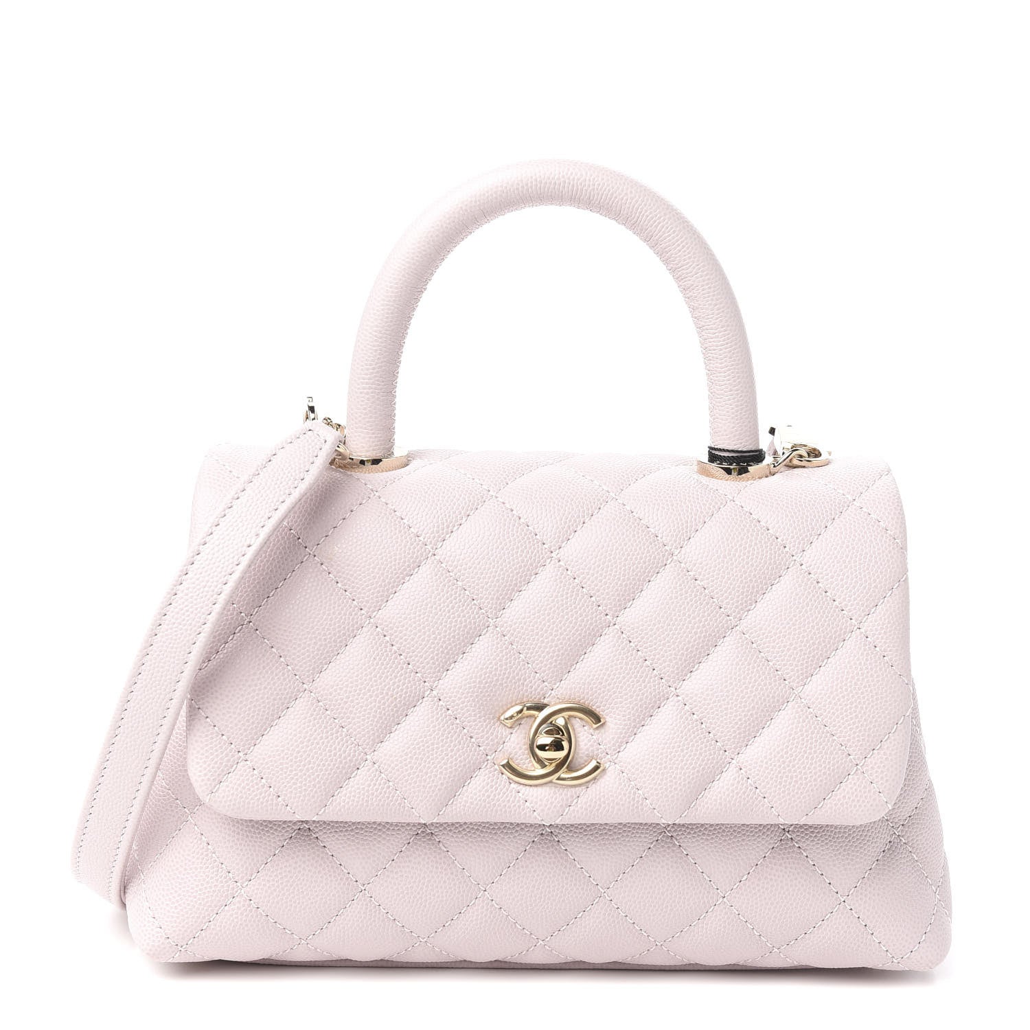 Chanel Caviar Quilted Mini Coco Handle Flap Lilas Lilac 1 of 9