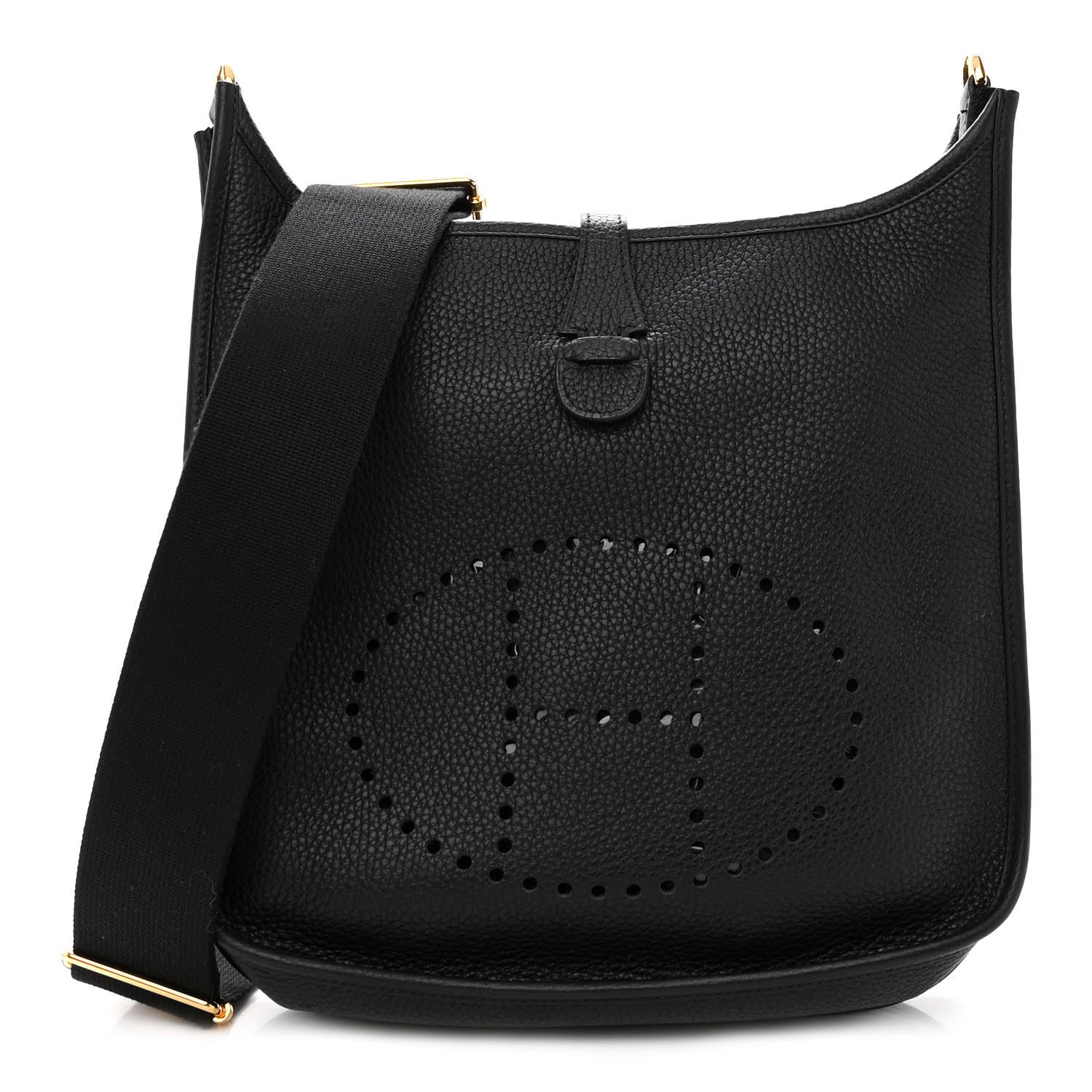 Hermes Taurillon Clemence Evelyne III PM Black 1 of 9