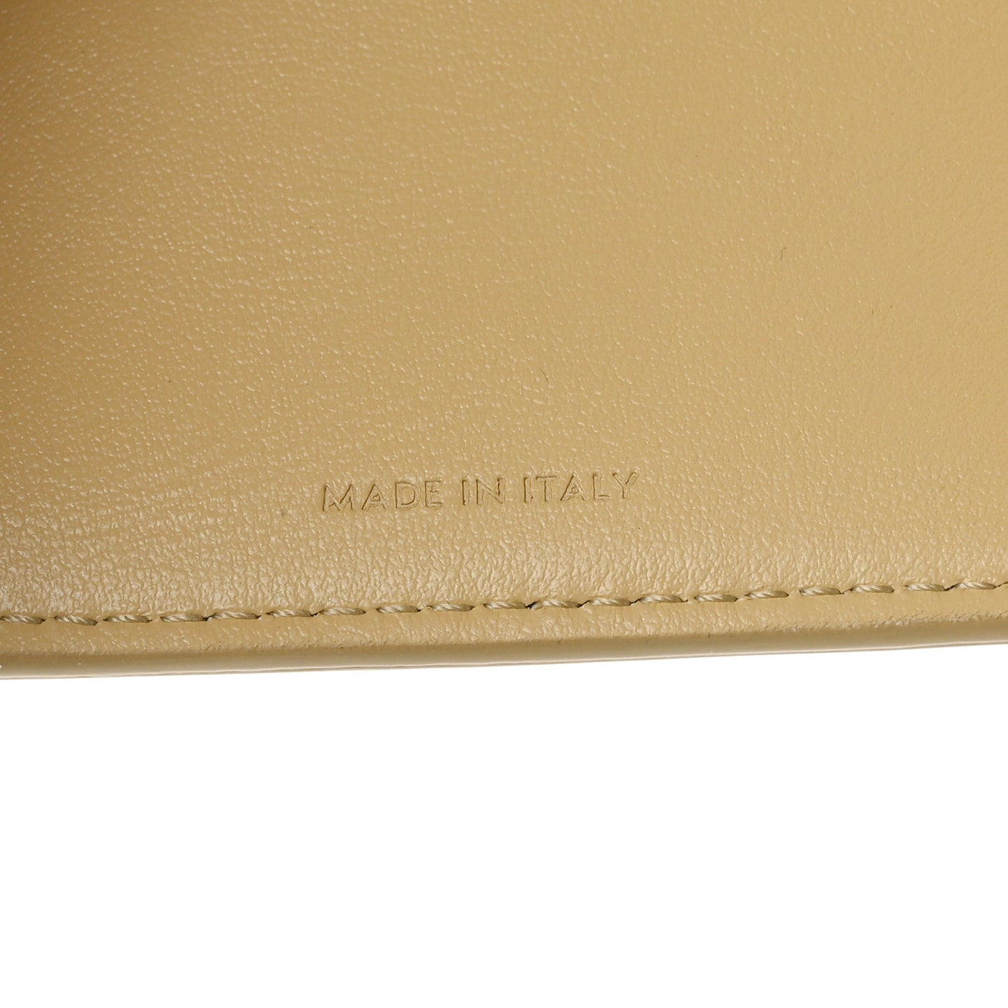 Shiny Smooth Lambskin Small Triomphe Wallet Papyrus