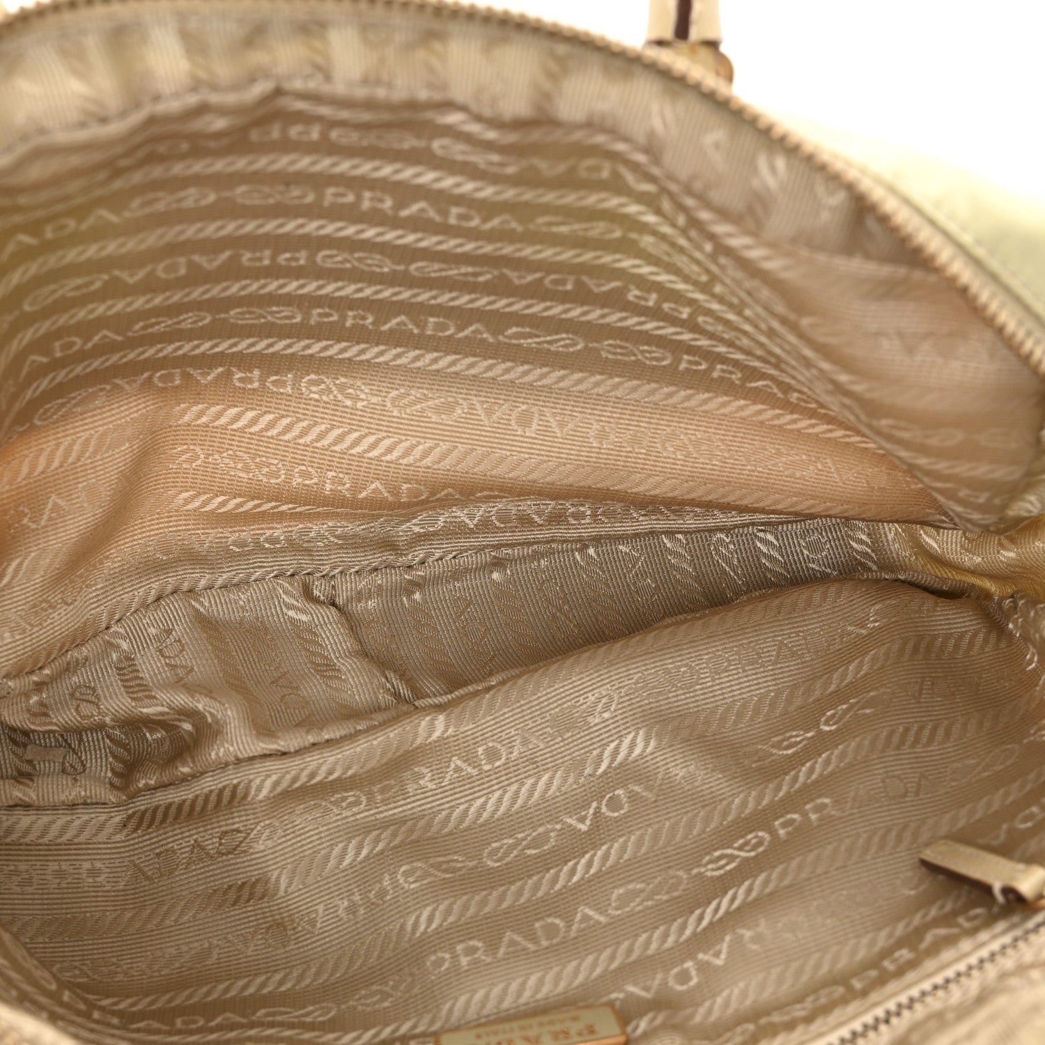 Prada Nylon Saffiano Top Handle Bag Lino 5 of 13