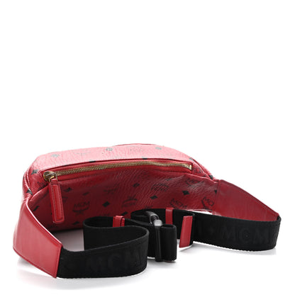 MCM Visetos Small Stark Belt Bag Ruby Red 3 of 11