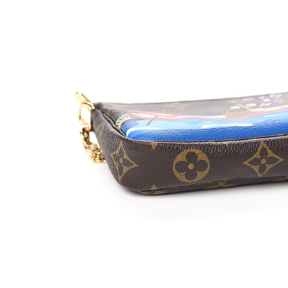 Louis Vuitton Monogram 2019 Christmas Animation Mini Venice Pochette Accessories Blue 7 of 9