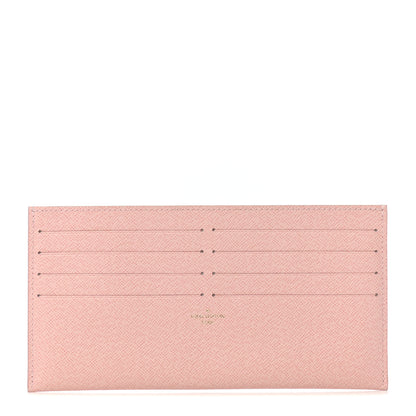 Louis Vuitton Calfskin Felicie Card Holder Insert Rose Ballerine 1 of 6