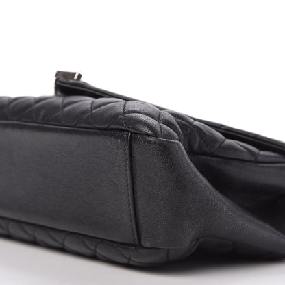 Saint Laurent Sheepskin Tri-Quilt Monogram Medium College Bag Black 7 of 10