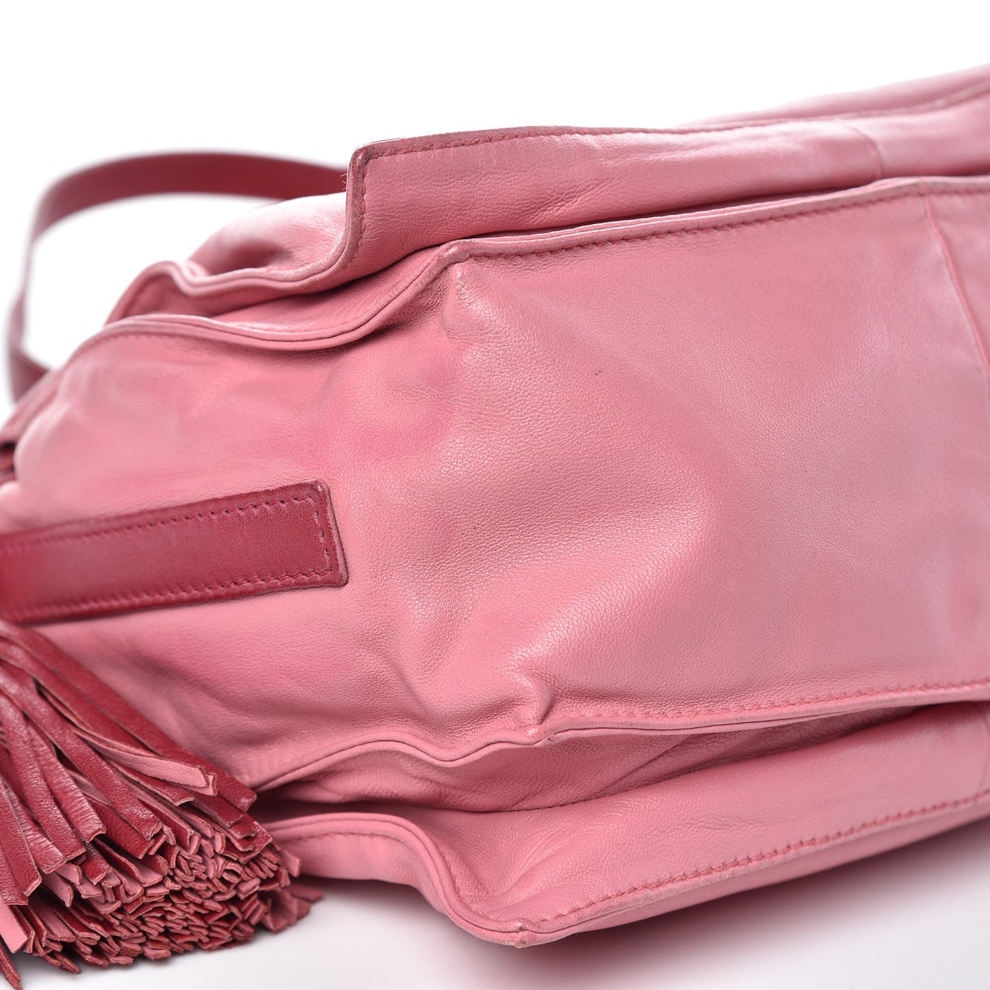 Calfskin Flamenco Shoulder Bag Pink