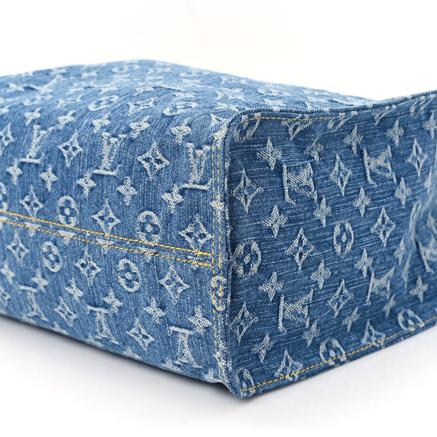 Louis Vuitton Monogram Denim Onthego MM Blue 9 of 10