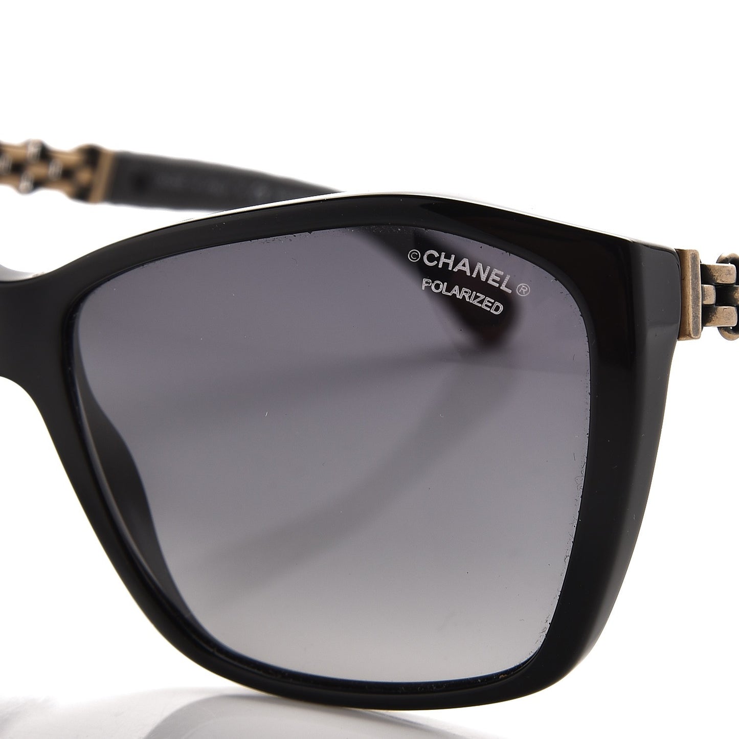 Lambskin Quilted Reissue Polarized Sunglasses 5327-Q Black