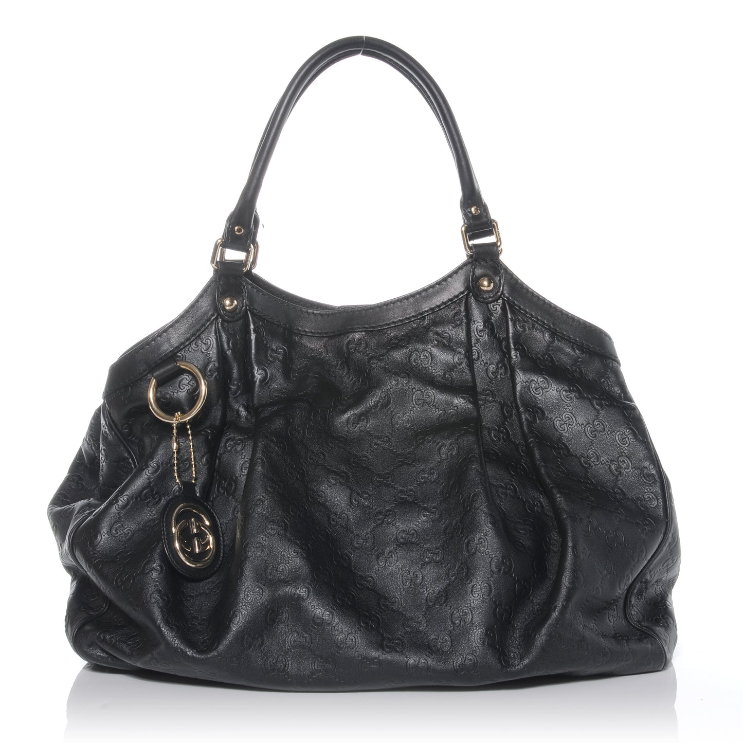 Guccissima Large Sukey Tote Black