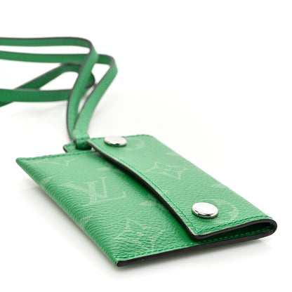 Louis Vuitton Taigarama Card Holder Necklace Cactus Cactus Green 4 of 9
