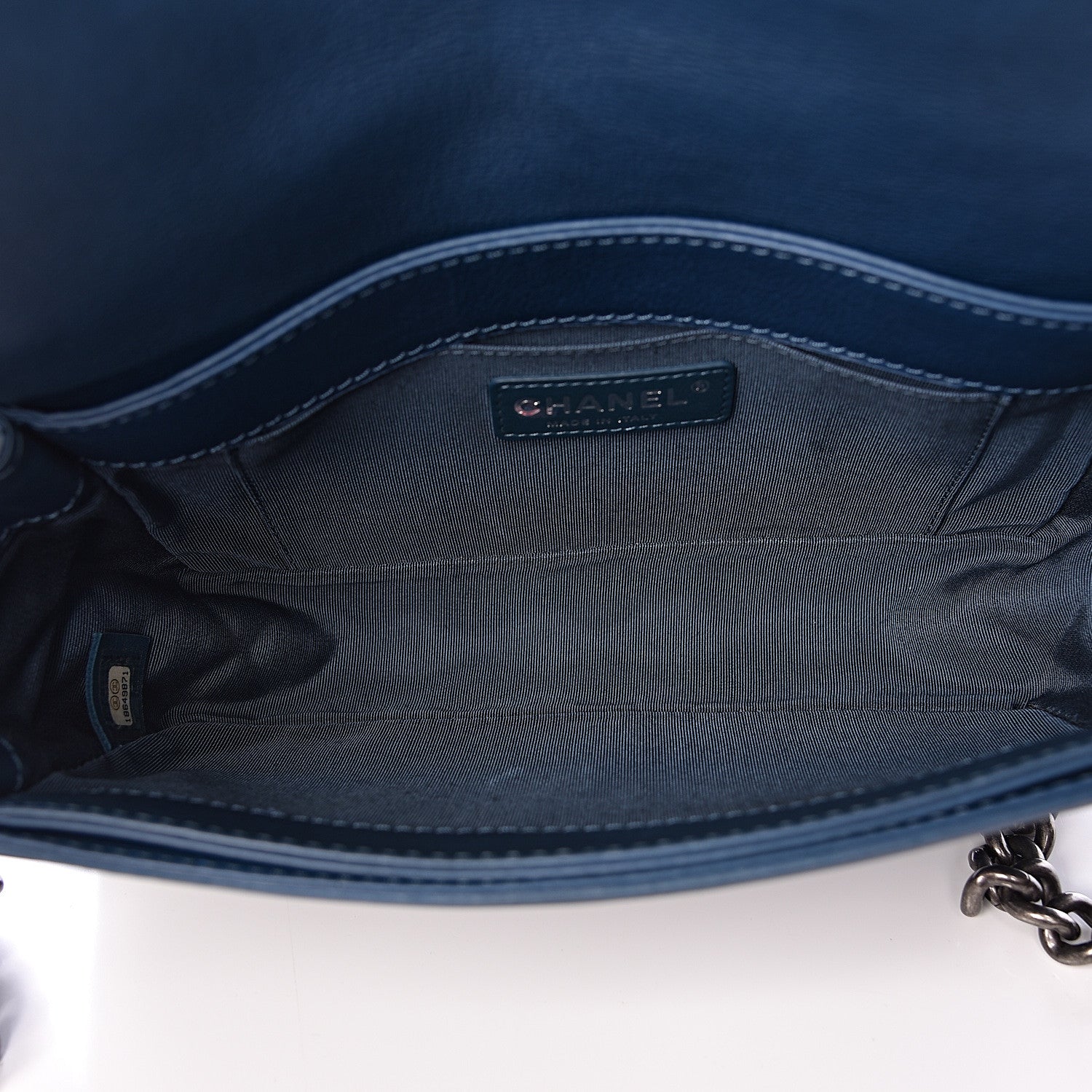 Chanel Calfskin Medium Boy Reverso Flap Blue 5 of 10
