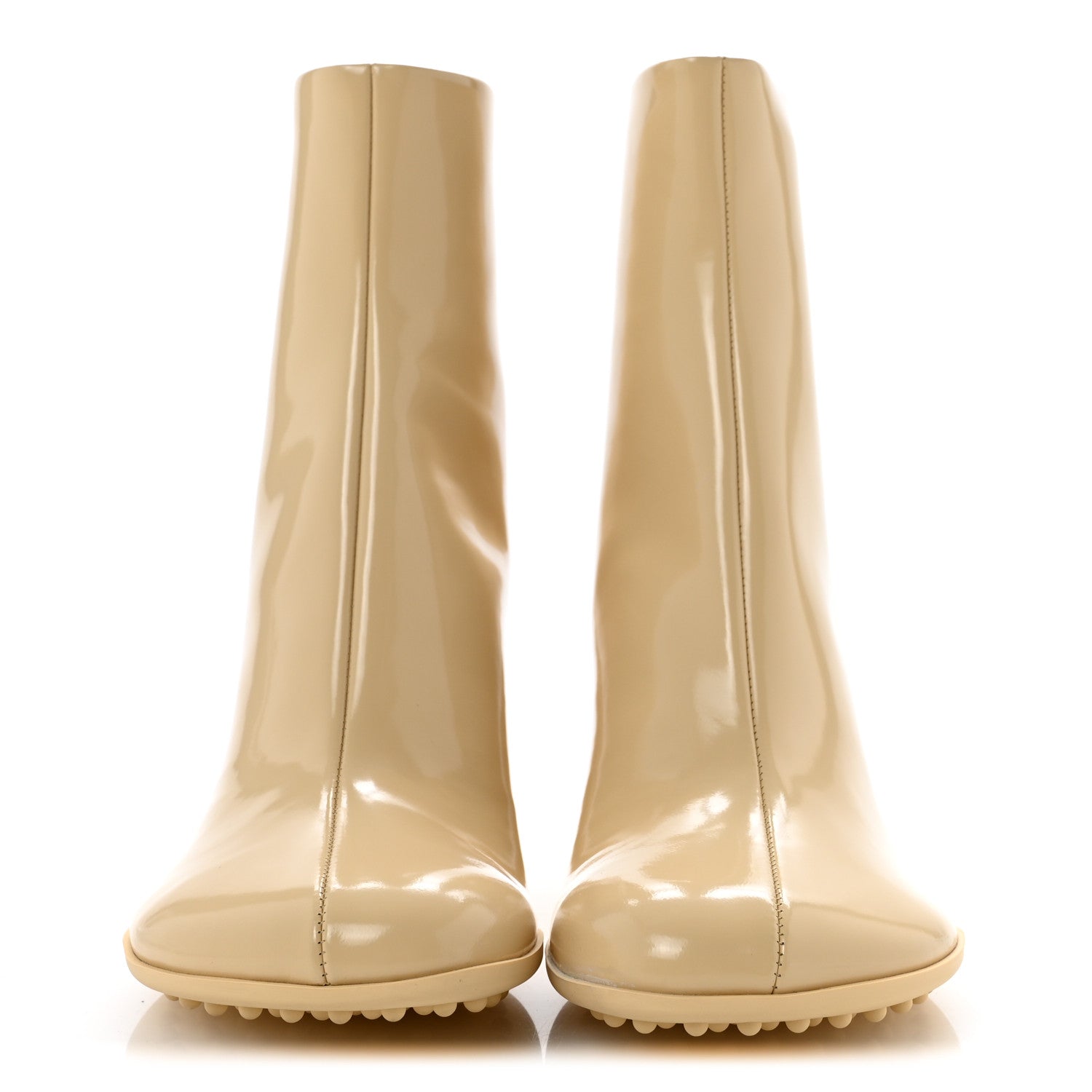 Bottega Veneta Latex Atomic Mid Heel Ankle Boots 40 Rubber 3 of 9