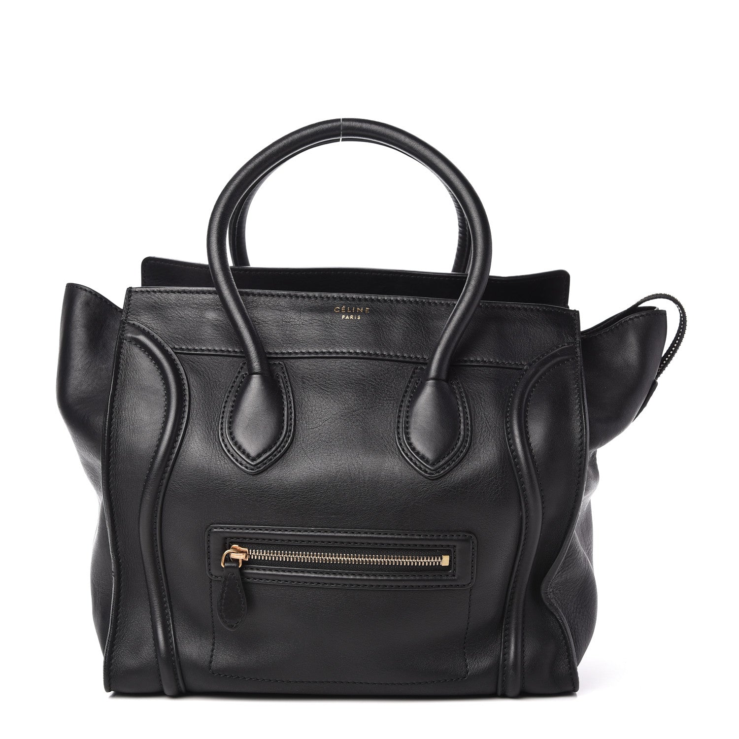 Celine Smooth Calfskin Medium Phantom Luggage Black 1 of 9