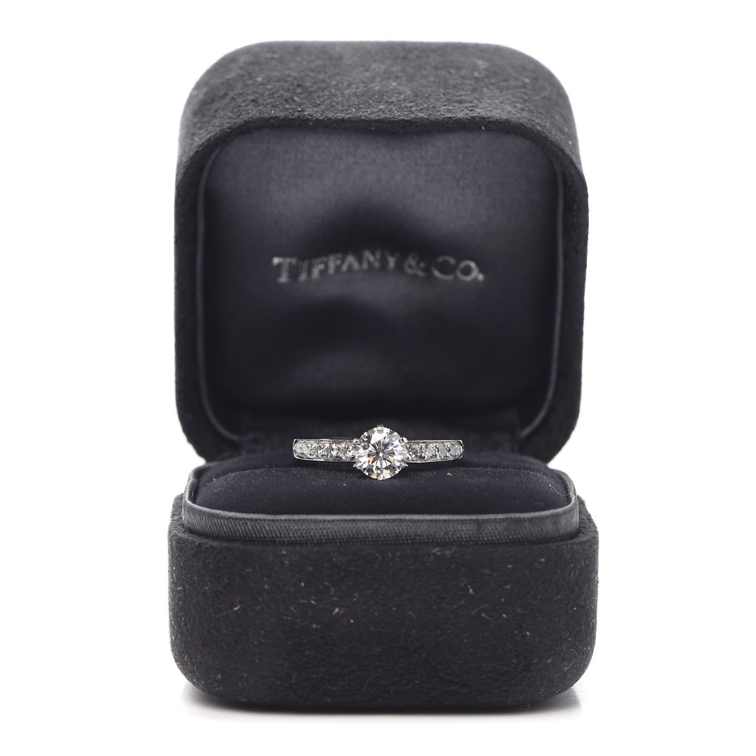 Tiffany Platinum Diamond .80ct Engagement Ring 52 6 7 of 7