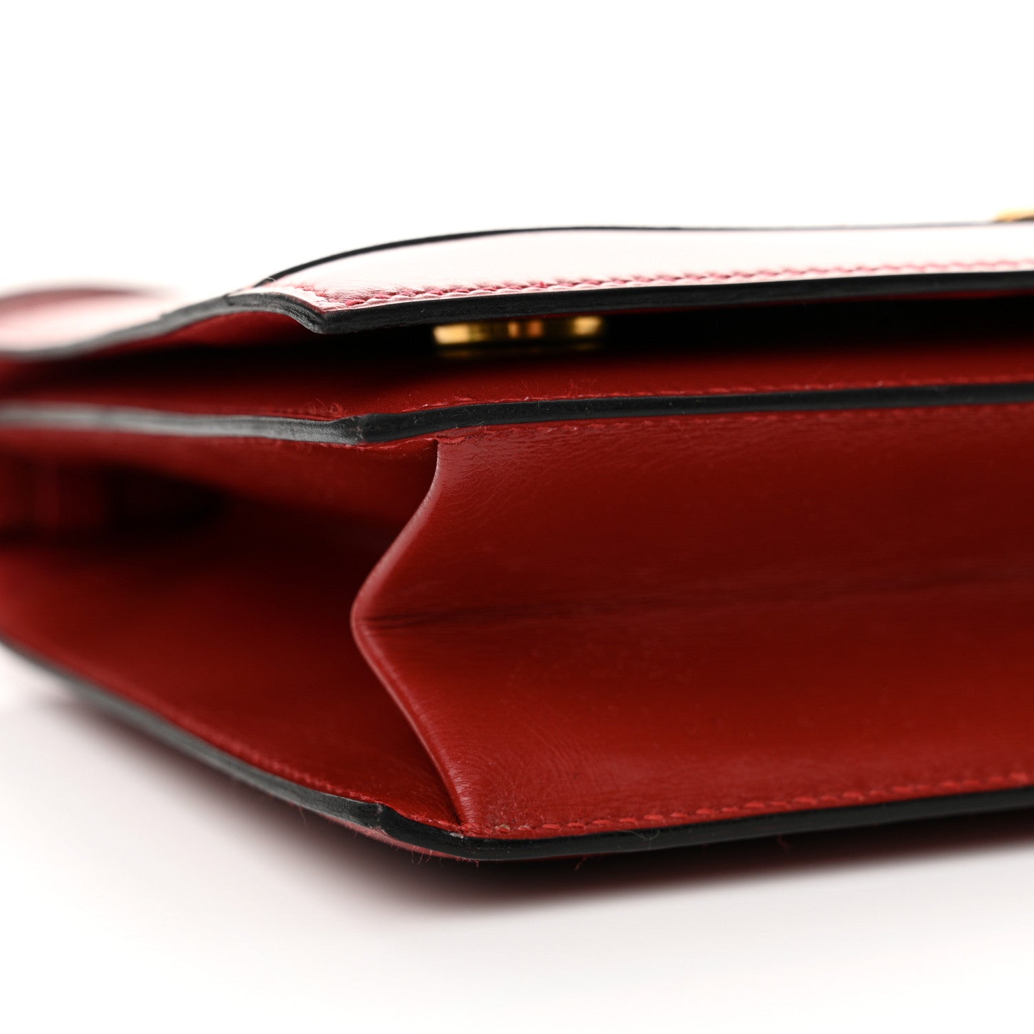 Hermes Box Annie Clutch Shoulder Bag Rouge Vif 8 of 19