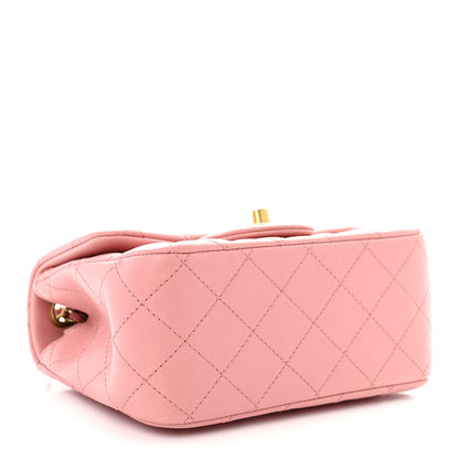 Chanel Lambskin Quilted Mini Pearl Crush Flap Pink 4 of 11