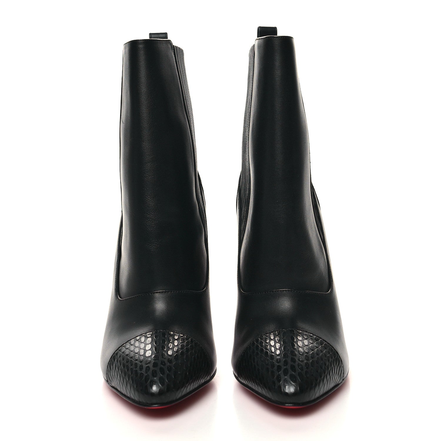 Christian Louboutin Calfskin Shine Me In The 90s 85 Ankle Boots 37 Black 2 of 7