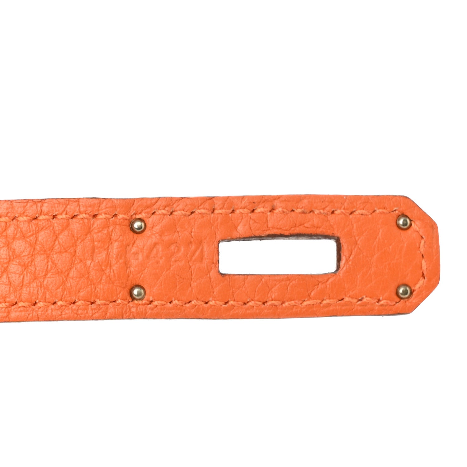 Hermes Taurillon Clemence Jypsiere 28 Orange 6 of 11