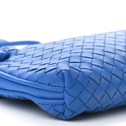 Bottega Veneta Nappa Intrecciato Nodini Crossbody Messenger Blue 9 of 10