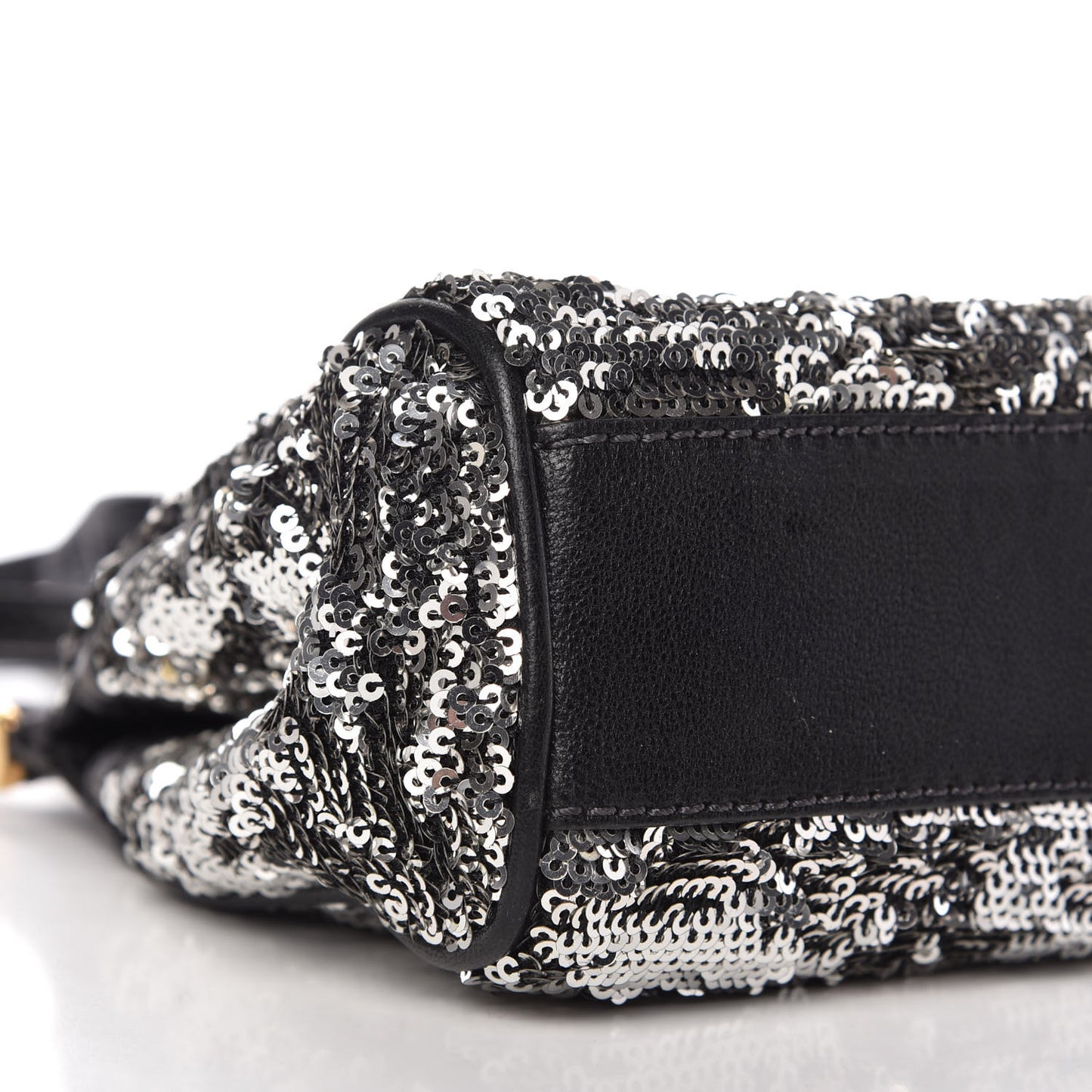 Sequin Small Miss Sicily Satchel Black