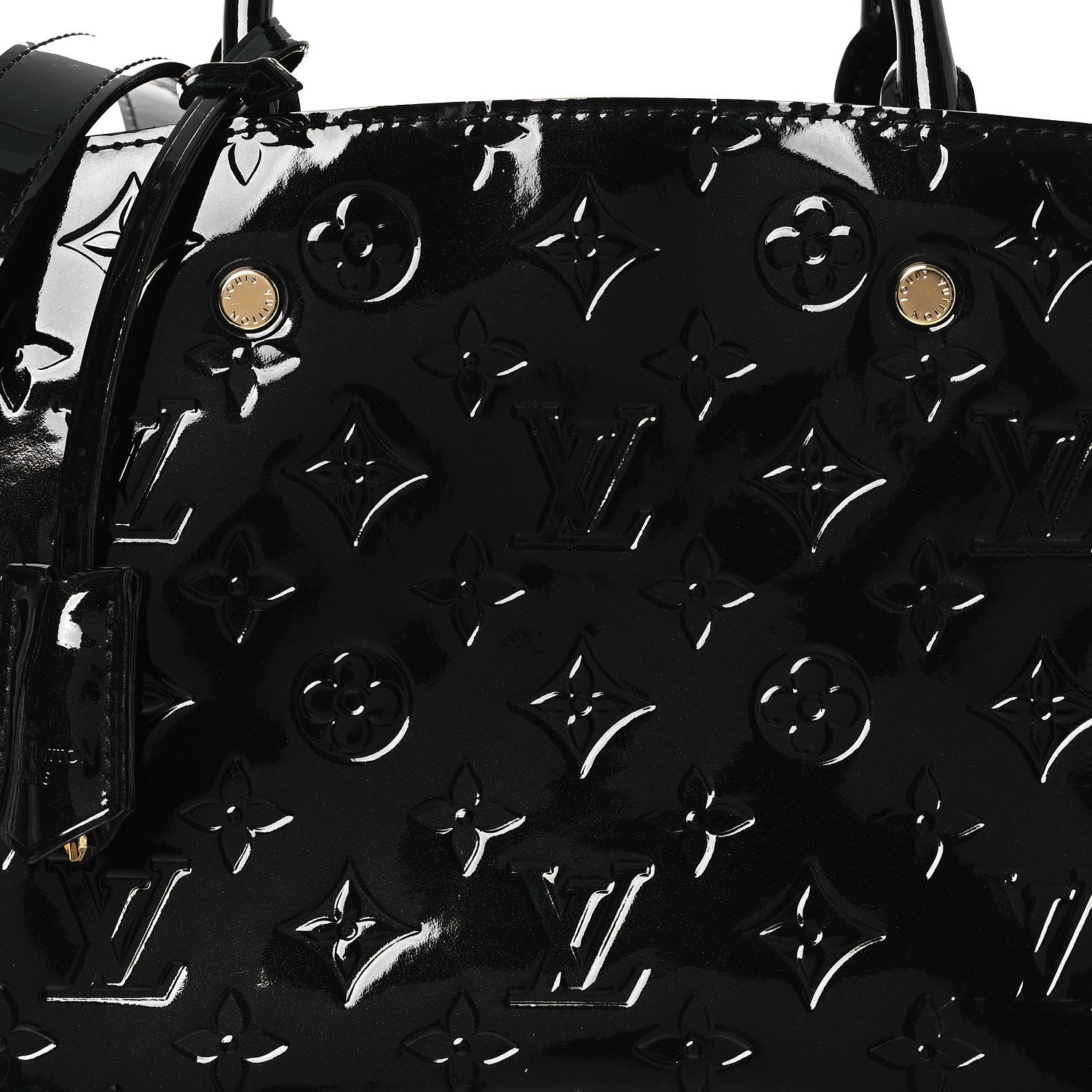 Louis Vuitton Vernis Montaigne BB Black 8 of 11