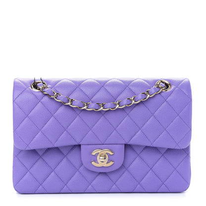 Chanel Caviar Quilted Small Double Flap Purple 1 of 9