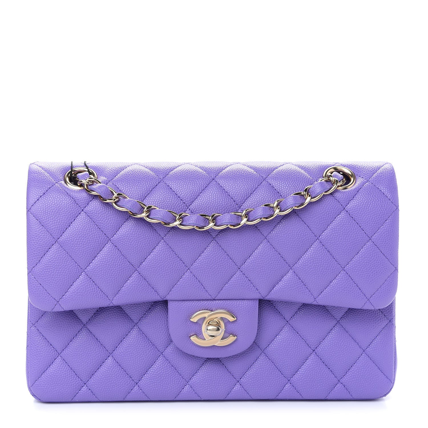 Chanel Caviar Quilted Small Double Flap Purple 1 of 9