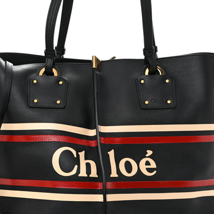 Chloe Smooth Calfskin Medium Vick Tote Full Blue 12 of 14