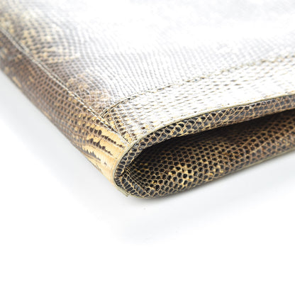 Nancy Gonzalez Lizard Clutch Beige 6 of 11