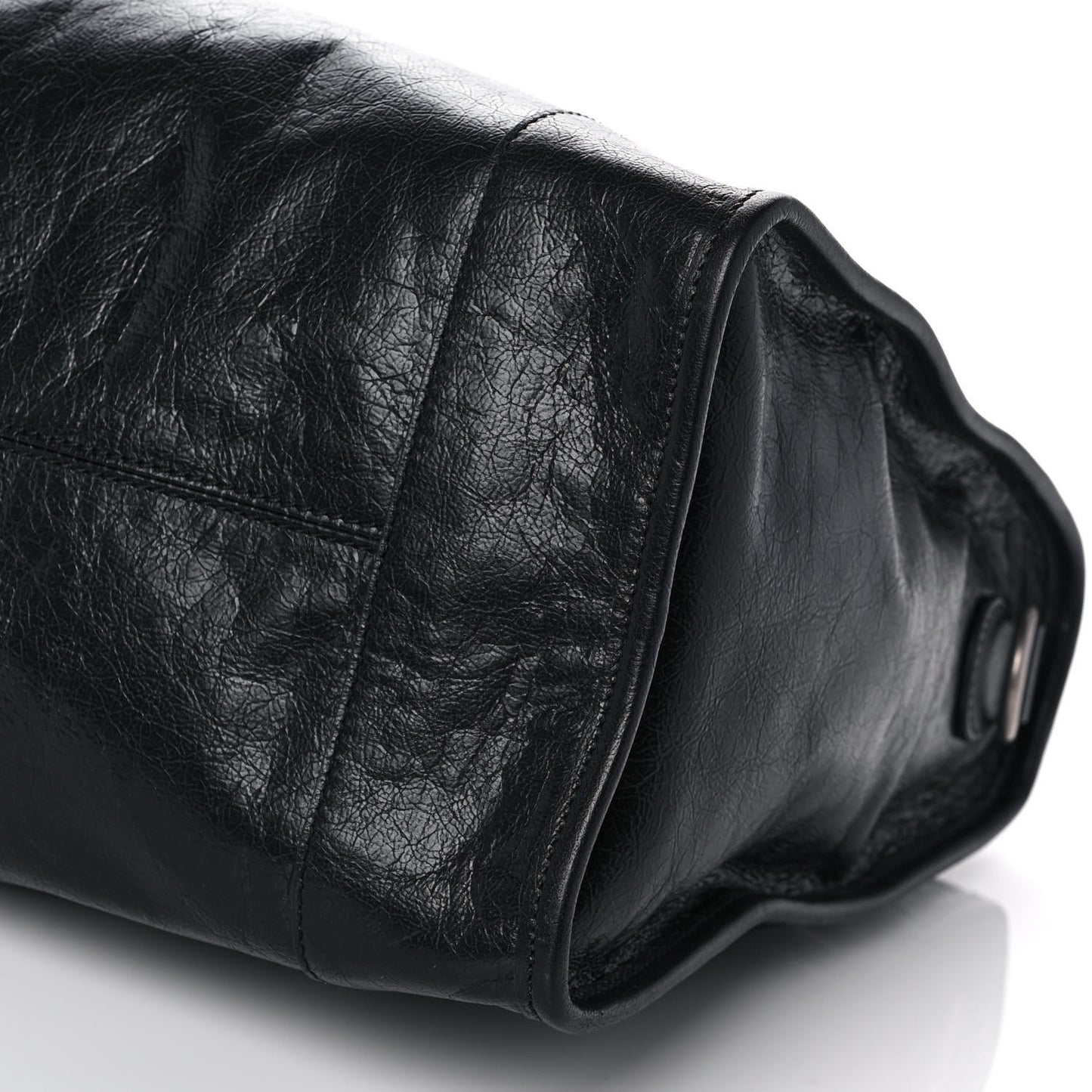 Fluffy Calfskin Morpheus Weekender Duffle Black