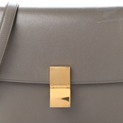 Celine Liege Calfskin Medium Classic Box Flap Bag Souris 10 of 13