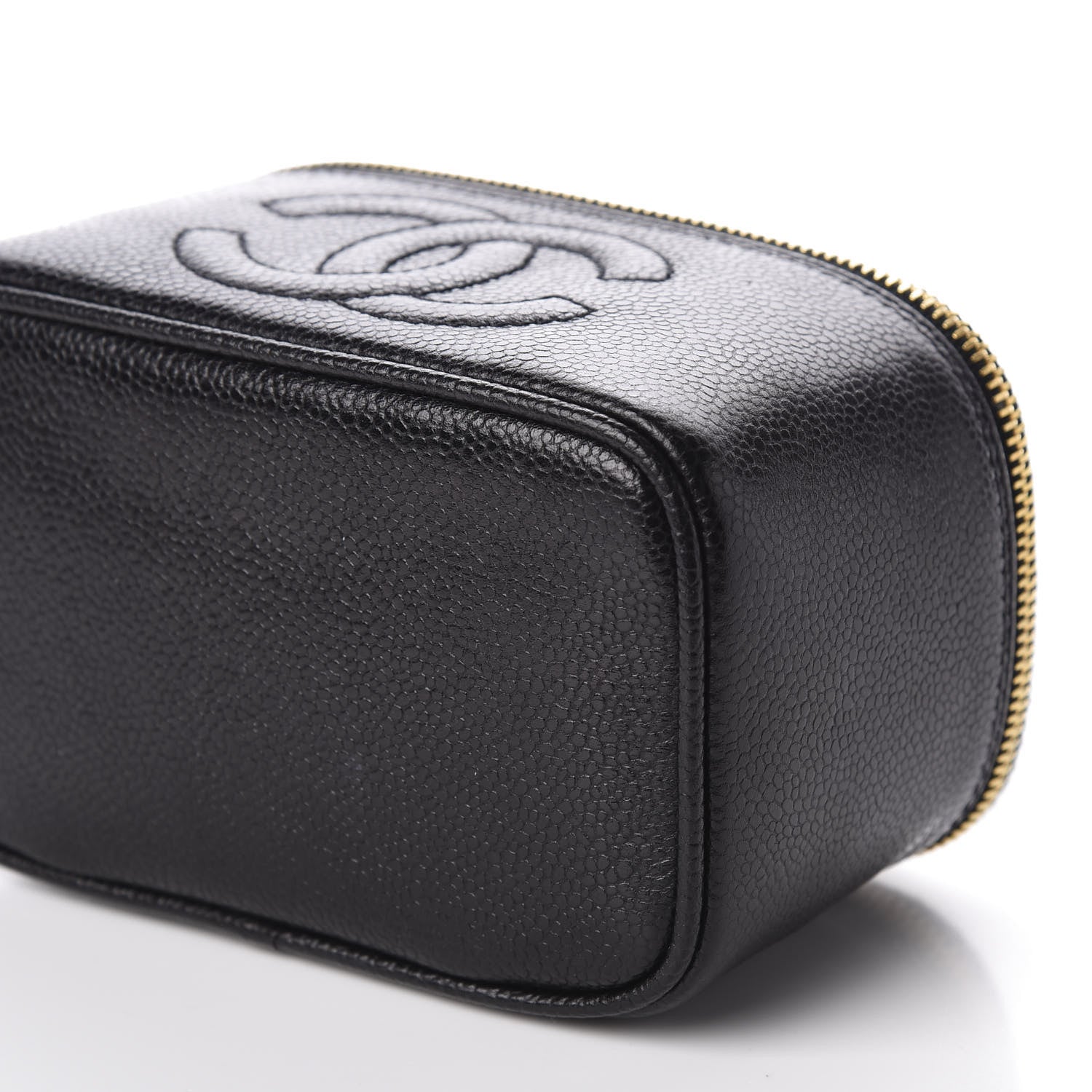 Chanel Caviar Vanity Cosmetic Case Black 10 of 13